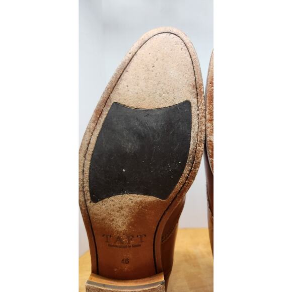 TAFT The Beck Handcrafted Brogue Wingtip Leather Dress Shoe Burnt Honey Mens 13 main image 6